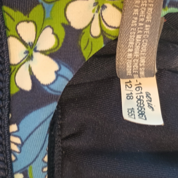 3/$25 Aerie Scoop Neck Floral Bikini Top Size XS - Picture 3 of 7